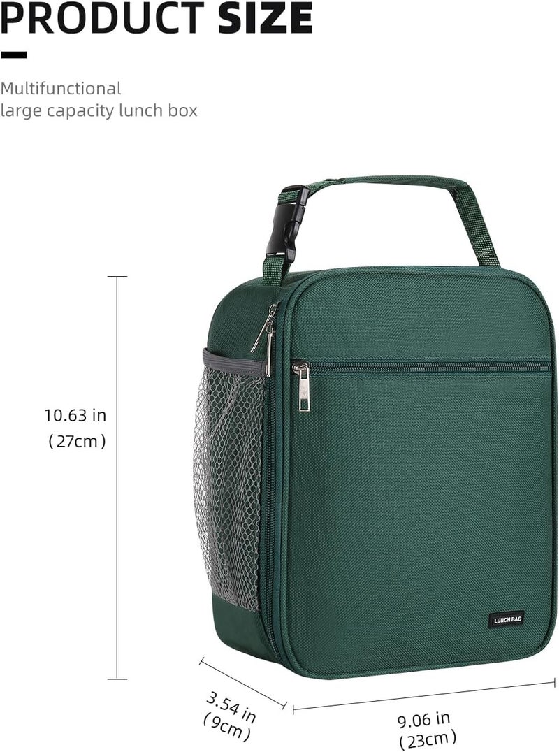 Lovoeo Lunch box Lunch bag for men women Insulated Lunchbox Lunch bags for Work Picnic Travel(Deep green) - Image 2